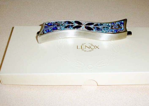 Estuche Lenox Mezuzah Azul Brillo Cristales Swarovski Orit Schatzman Israel NUEVO - Imagen 8 de 10