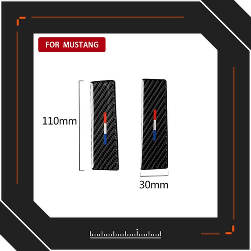 Suitable for Ford Mustang Print Carbon Fiber Central Navigation Panel Trim Strip - Picture 1 of 6