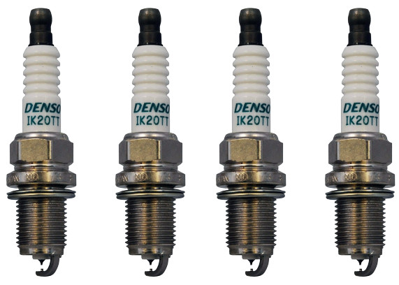 Set of 4 DENSO 4702 Spark Plugs for Kia Rio, Sephia, Spectra, Sportage