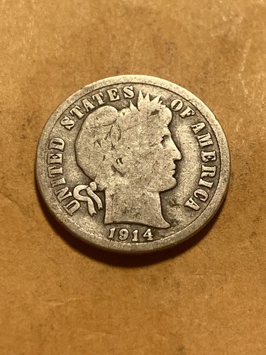1914 D Barber Dime - VG - As Shown! (#785)