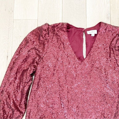 Blusa Evereve roja con volantes manga abullonada - Imagen 2 de 6