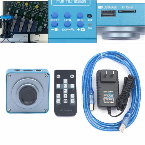 HD 1080P USB Industrial Digital Electronic Video Microscope Camera HDMI 60FPS - Picture 1 of 12