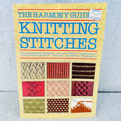 The Harmony Guide to Knitting Stitches Lyric Books Paperback Vintage Knit | eBay