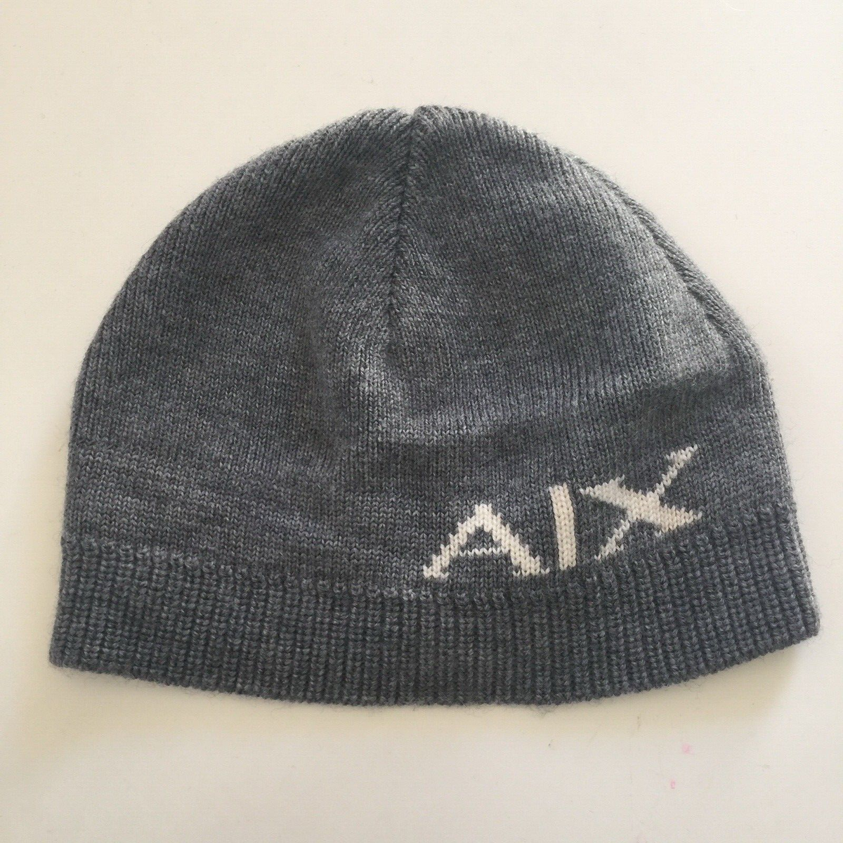 Vintage Armani AX Grey Wool Beanie Hat Unisex | eBay