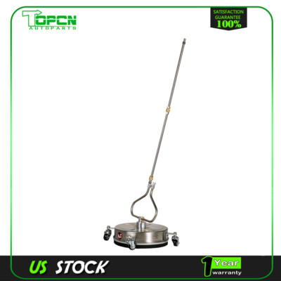 #ad 13.7quot; Pressure Washer Surface Cleaner with 4 Wheels Stainless Steel Brand New $70.99
