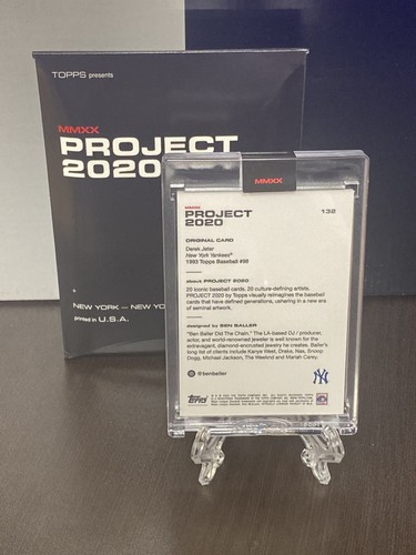 DEREK JETER Topps Project 2020 #132 By BEN BALLER With Box - IN HAND 🔥 - Picture 3 of 3