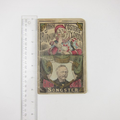 John Foster's Great Barnum & London Circus Clown Songster Booklet Antique 1880s - Picture 10 of 12