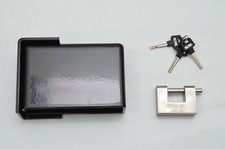 AOF Bolt On Cargo Container High Security Lock Box & 304 Stainless lock Black