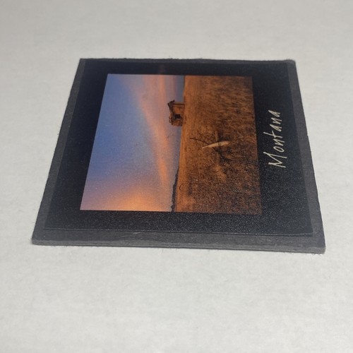 Vintage Fridge Magnet Montana Illustrated Light Photographed By Leland Howard - Picture 3 of 13