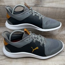 Puma Ignite Fasten8 Spikeless Golf Shoes Mens 8 Gray Black Sneakers 193000-01
