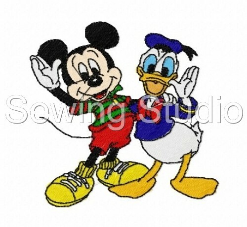 DISNEY'S MICKEY & FRIENDS 2 DESIGNS - MACHINE EMBROIDERY DESIGNS ON CD OR USB - Afbeelding 1 van 2