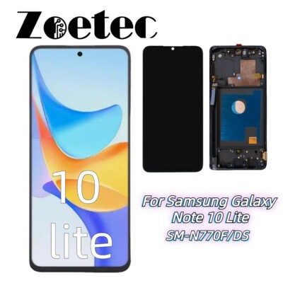 Für Samsung Galaxy Note 10 Lite LCD Display Ersatz OLED + Rahmen SM-N770F/DS