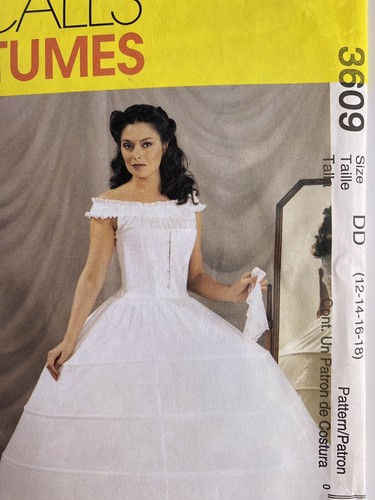 Mccalls 3609 Camisole Pantaloons Corset Hoop Petticoat Size DD 12-18 UNCUT - Bild 2 von 5