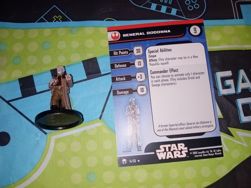 Star Wars Miniatures LEGACY OF THE FORCE General Dodonna 14/60 - Picture 2 of 2