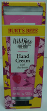 Burts Bees Wild Rose and Berry Hand Cream 1 OZ With Shea Butter