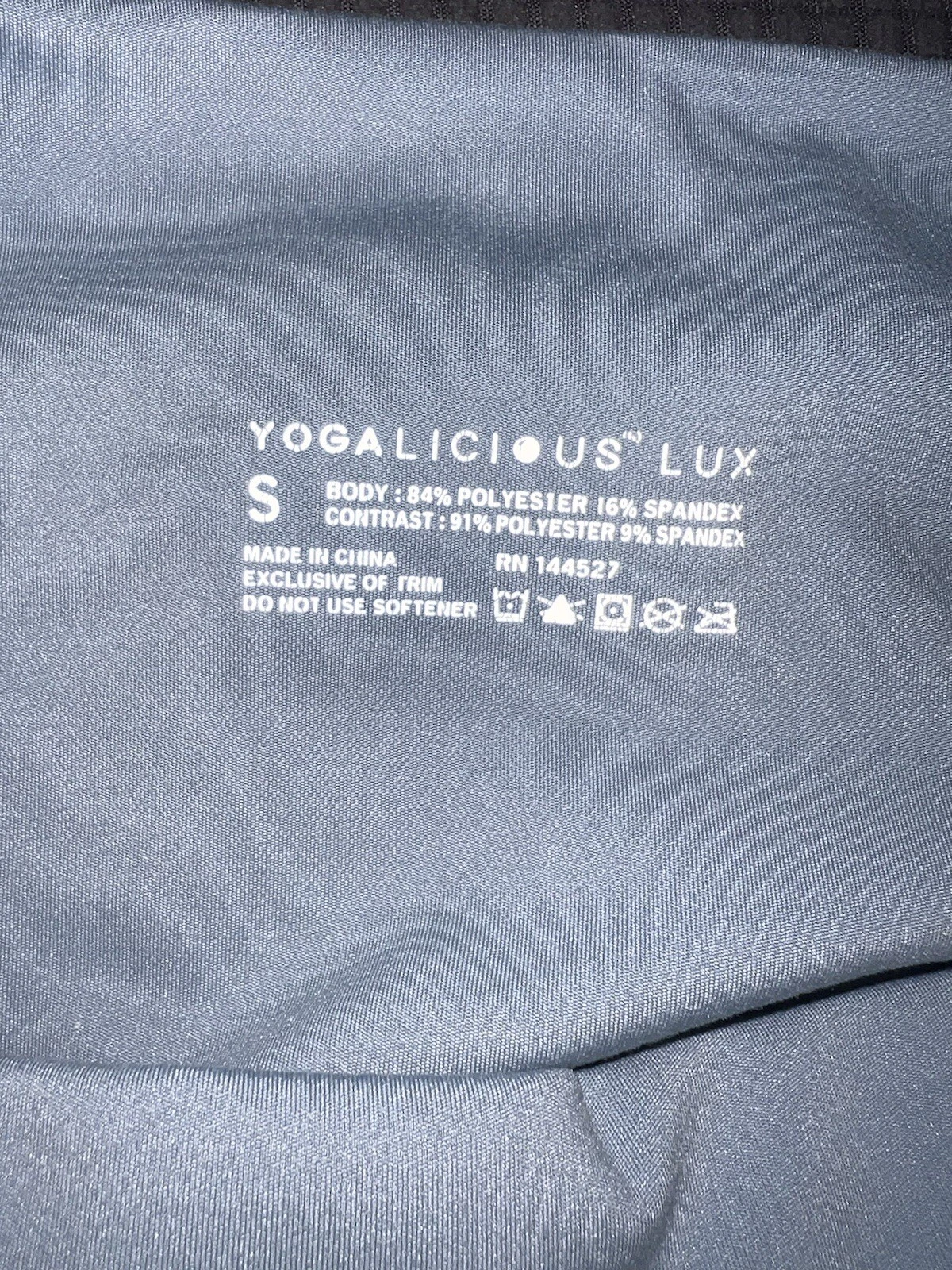 yogalicious lux high rise crop length leggings