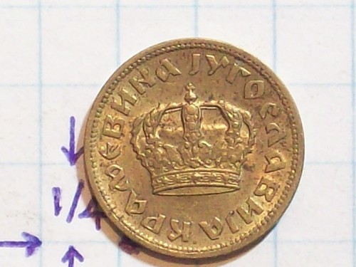 COIN YUGOSLAVIA 1938 ALUMINUM BRONZE 50 PARA - Picture 5 of 6