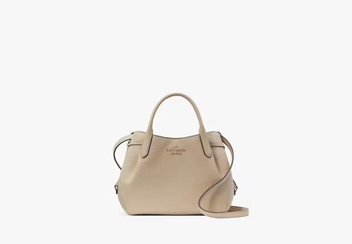 🤎🌻KATE SPADE Leather Small Dumpling Satchel w/crossbody strap-Sand/Beige - Picture 2 of 5