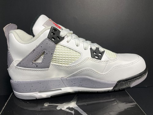 DS NEW 2012 NIKE AIR JORDAN 4 IV WHITE CEMENT SIZE 5Y WOMENS 6 6.5 NOS OG BRED - Picture 11 of 15