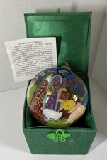 NATIVITY THREE KINGS 2009 Pier 1 Christmas Li Bien Glass Ornament Hand Painted