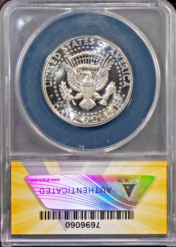 1964 Silver 50c JFK Half-dollar PF 64 ANACS # 7696060 + Bonus - Picture 2 of 2