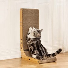 L Shape Cat Scratcher, 26.8" Cat Scratchers for Indoor Cats Protecting Furniture