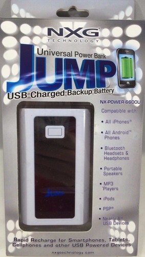 NXG - NX-POWER - 6600U - USB Power Bank Battery 6600mah - Afbeelding 1 van 3