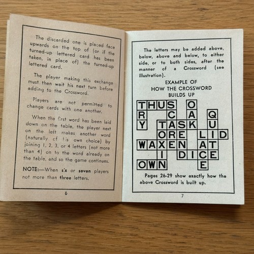 Vintage KAN-U-GO Crossword Card Game, Copyright 1937 - Picture 10 of 11