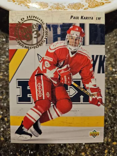 1992-93 Upper Deck World Juniors Paul Kariya RC #586