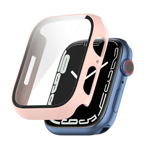 Case For Apple Watch Series 4 5 6 7 8 SE 2 in 1 Tempered Glass Screen Protector - Picture 27 of 36