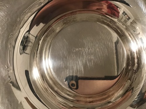 Wm Rogers silver plate round serving tray pattern 866 12.25” diameter - Picture 2 of 2