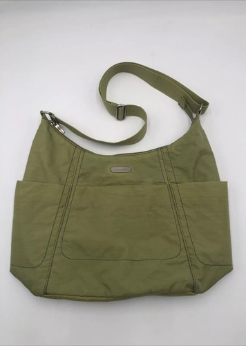 Baggallini Womens Light Green Crossbody Shoulder Bag Purse W/Pouch