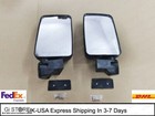For Suzuki Samurai SJ410 SJ413 Exterior Side Rear View Mirror Set Chrome Finish