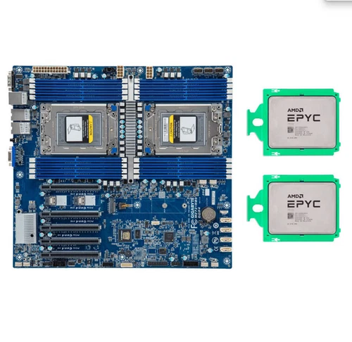 Gigabyte MZ72-HB2 +AMD EPYC 7742x2 REV:3.0 Dual Socket Server Board DDR4 SP3