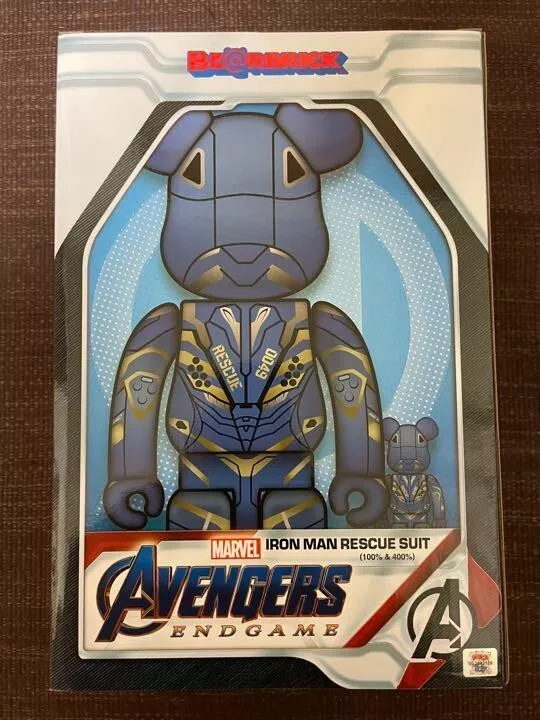 BE@RBRICK IRON MAN RESCUE SUIT 100% 400%