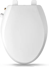 Elongated Bidet Toilet Seat with Quiet-Close, Non-Electric Bidet Toilet Seat ...
