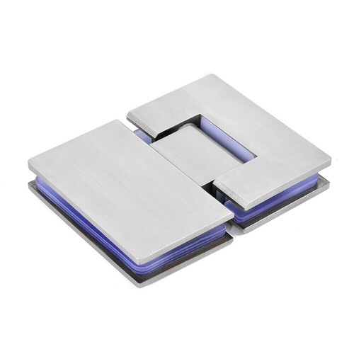 2Pack Glass To Glass Beveled Shower Door Stainless steel Hinges 180 Degree UK - Picture 7 of 8