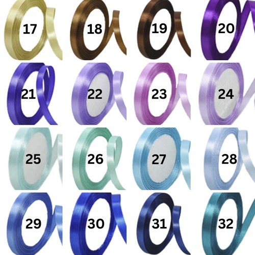 Double Face Satin Ribbon 3/8" wide, 25 yards long- 49 COLORS - Picture 9 of 151