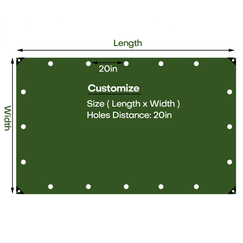 16 OZ Schwerlast Canvas Planen Wasserdicht Camping Baumwolle Plane Abdeckung Zelt  - Bild 3 von 26