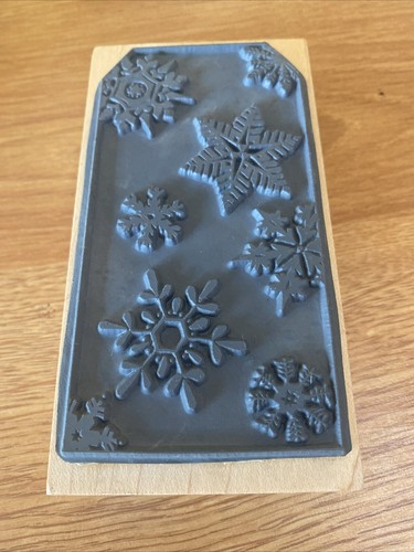 Christmas Winter Gift Tag Wood Rubber Stamp by Stamp Studio. - Picture 2 of 6