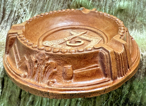 Vintage Genuine Burwood Masonic Ashtray - Art Deco Design- Freemasons - Picture 3 of 6
