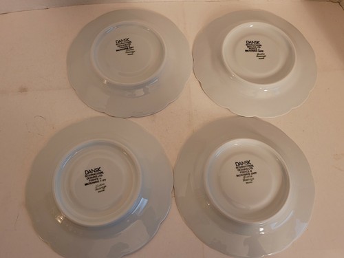 DANSK 6 Cups 4 Saucers Limoges France White Lierre Sauvage Vines & Berries - Picture 10 of 10