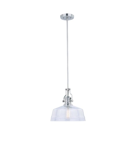 Vaxcel P0273 Beloit 1 Light 12 inch Satin Nickel Pendant Ceiling Light - Picture 1 of 4