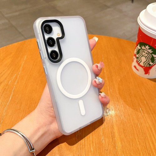 For Samsung Galaxy S24 Ultra/S24 + Shockproof Mag Safe Translucent PC Case Cover - Imagen 18 de 18