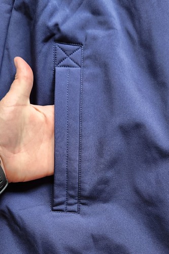 Kenneth Cole Men's Navy Blue Softshell Hooded Raincoat, Size Medium, NWT - Picture 4 of 8