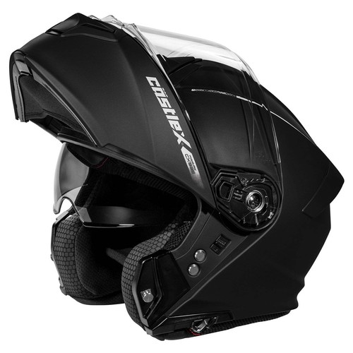 Castle X CX935 Solid Snowmobile Helmet w/ Electric Shield- Matte Black - Bild 2 von 11