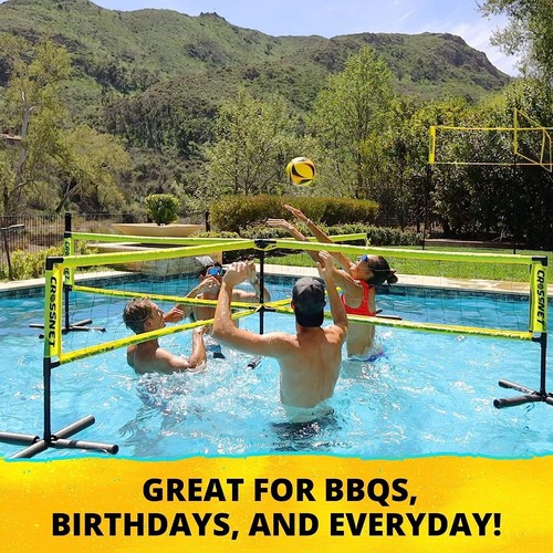 CROSSNET H2O Volleyball Pool Game for Adults and Family - Four Square Net Pool - Picture 7 of 7