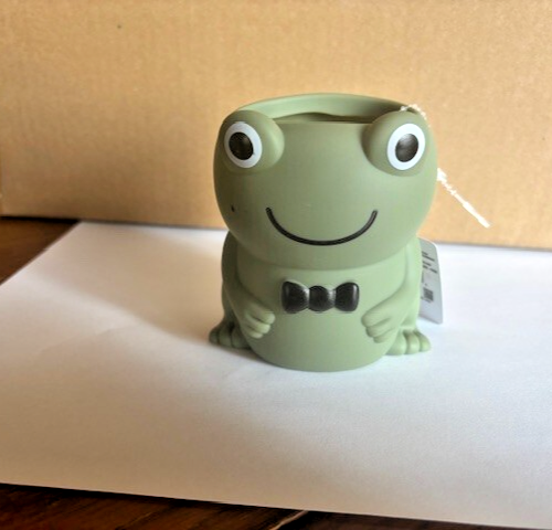 Zahnwerkzeug Zahnbürste Zahnpastahalter Caddy Frosch grün - Bild 1 von 2