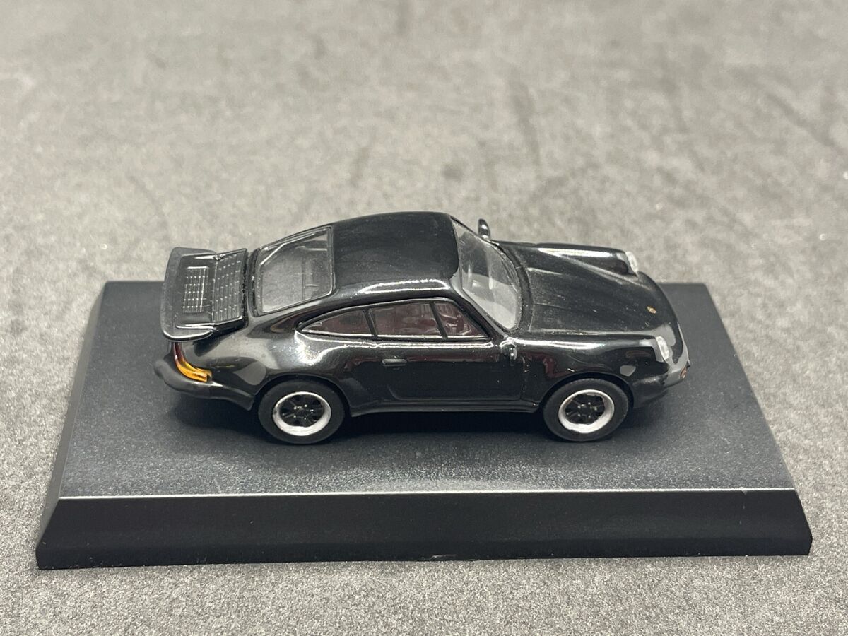 Kyosho 1/64 Porsche collection 911 Turbo 930 black diecast Kyosho 1/64 Porsche collection 911 Turbo 930 black diecast