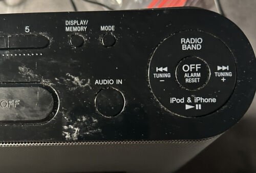 Sony Dream Machine iPod Dock and AM/FM Clock Radio - ICF-CS10iP - Tested Works - Picture 4 of 9